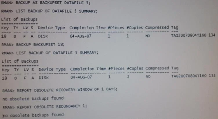 1Z0-034 question #115 exhibit