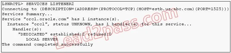 1Z0-052 question #188 exhibit