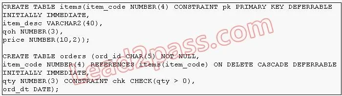 1Z0-052 question #165 exhibit