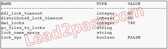 1Z0-052 question #168 exhibit