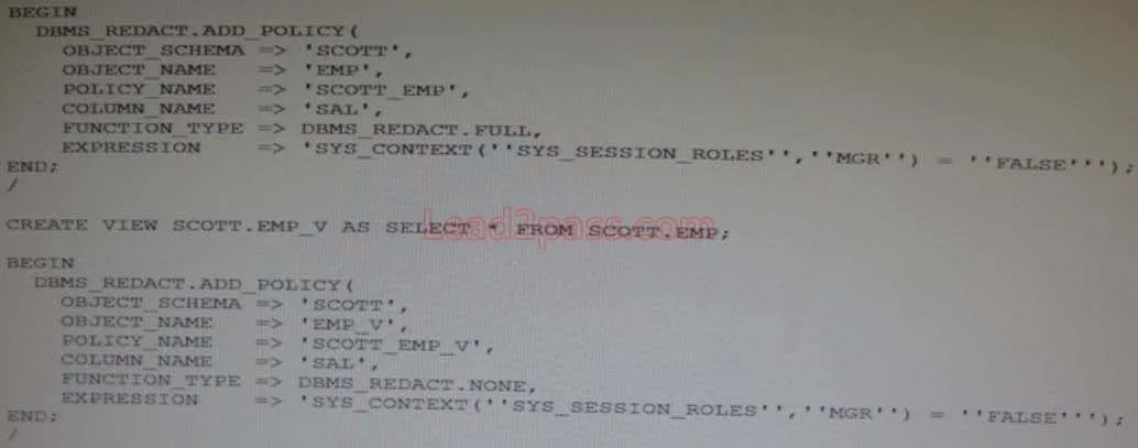 1Z0-060 question #65 exhibit
