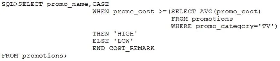 1Z0-061 question #12 exhibit 2