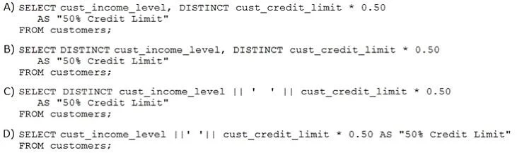 1Z0-061 question #39 exhibit