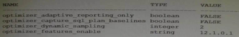 1Z0-062 question #82 exhibit