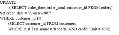 1Z0-071 question #141 exhibit