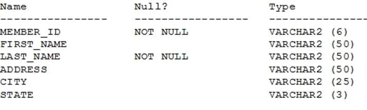 1Z0-071 question #52 exhibit