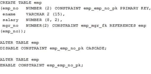 1Z0-071 question #109 exhibit