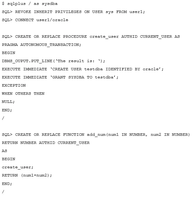 1Z0-074 question #25 exhibit