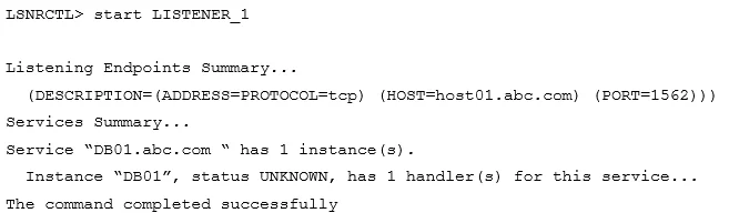 1Z0-082 question #7 exhibit