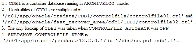 1Z0-083 question #1 exhibit 1