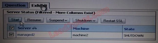 1Z0-102 question #2 exhibit