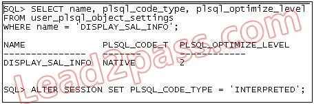 1Z0-146 question #121 exhibit