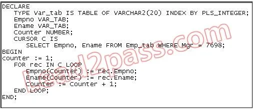 1Z0-146 question #95 exhibit