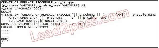 1Z0-146 question #100 exhibit