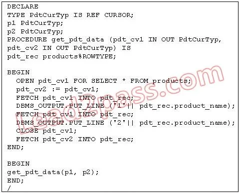 1Z0-146 question #5 exhibit