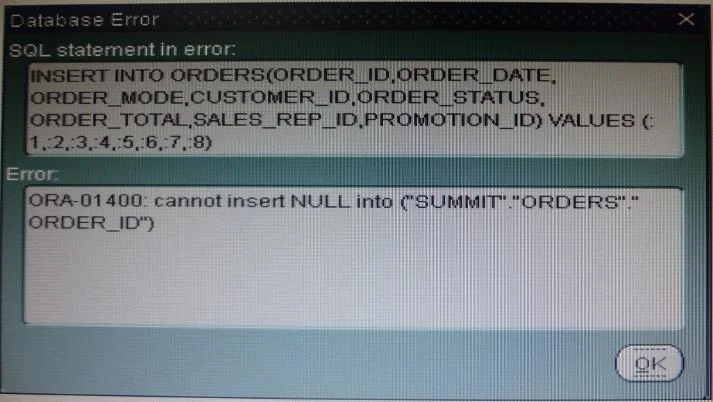 1Z0-151 question #90 exhibit