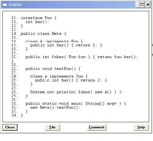 1Z0-851 question #10 exhibit