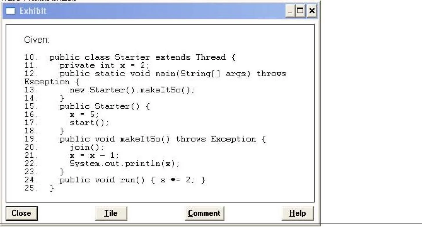 1Z0-851 question #54 exhibit
