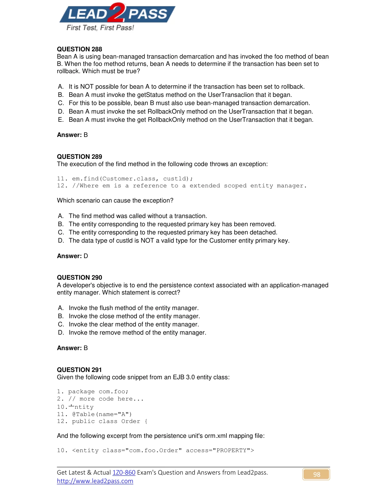 1Z0-860 question #289 exhibit