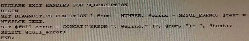 1Z0-909 question #15 exhibit 1