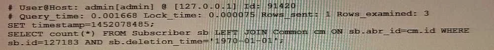 1Z0-909 question #2 exhibit