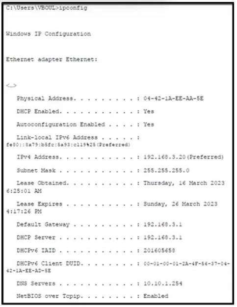 200-301 question #1562 exhibit 2