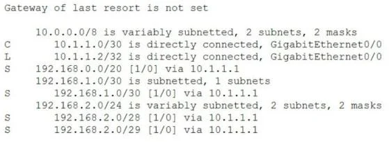 200-301 question #910 exhibit 2