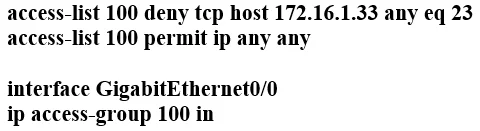200-301 question #244 exhibit 8