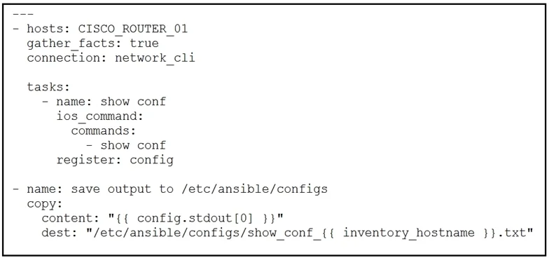 200-901 question #130 exhibit