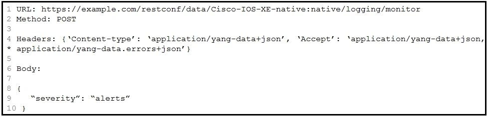 200-901 question #323 exhibit