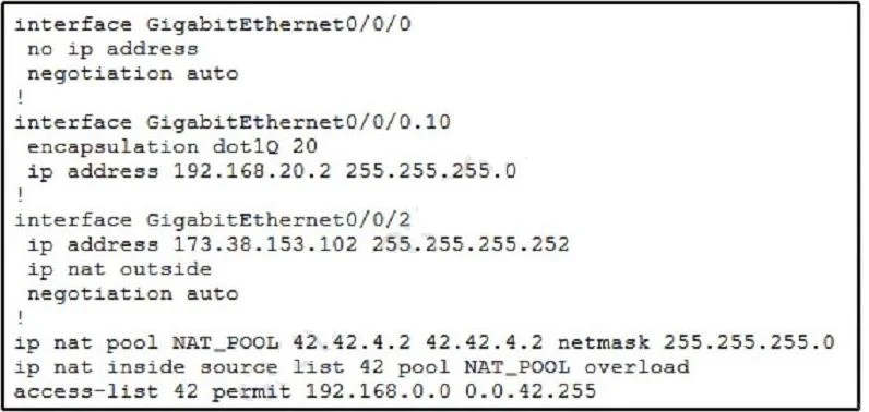 200-901 question #661 exhibit