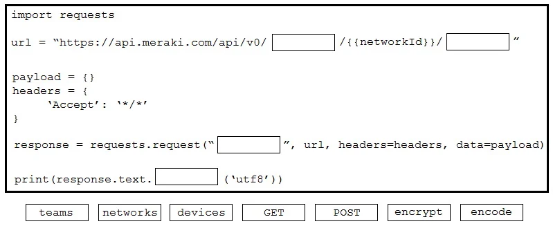200-901 question #404 exhibit