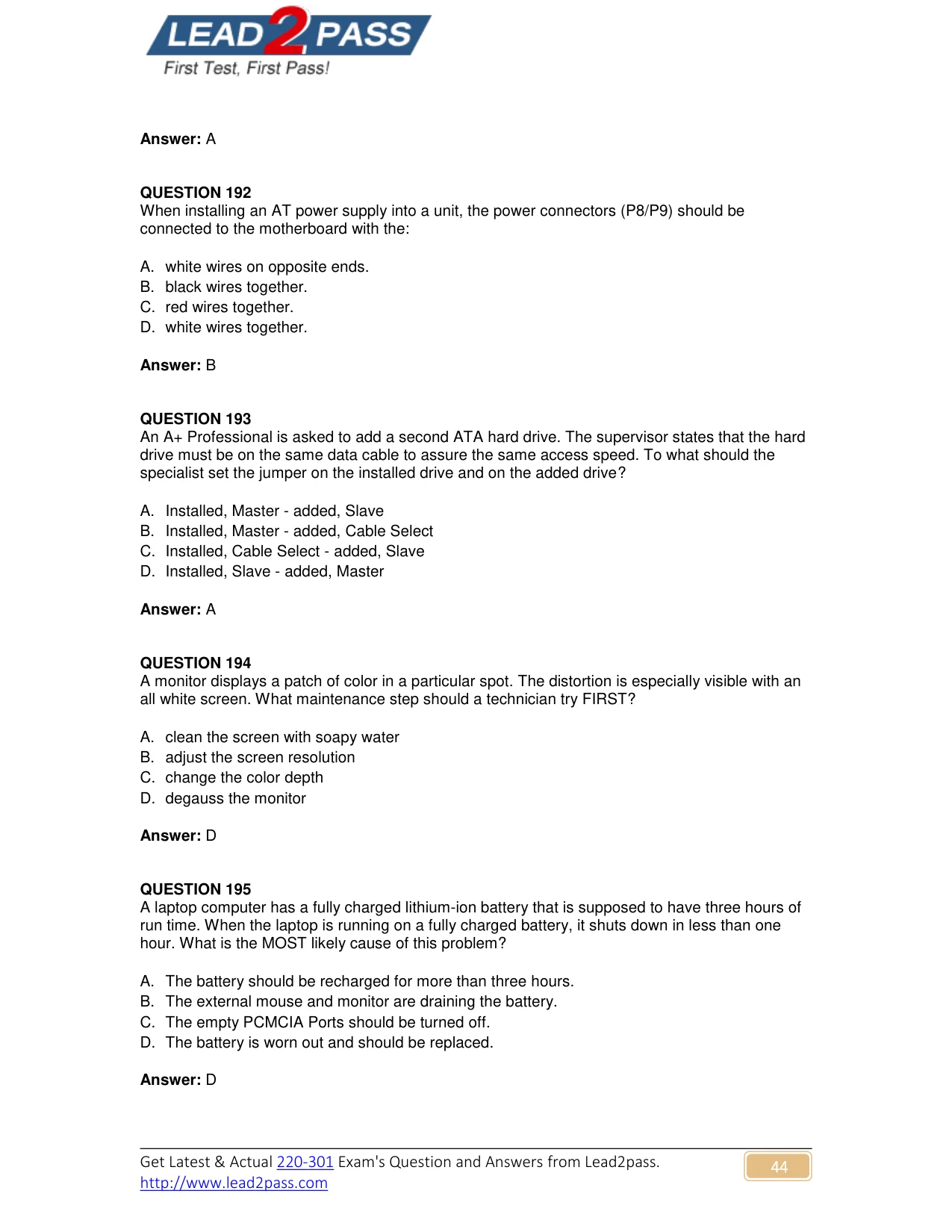 220-301 question #1292 exhibit