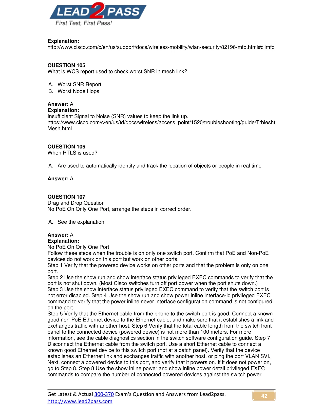300-370 question #107 exhibit