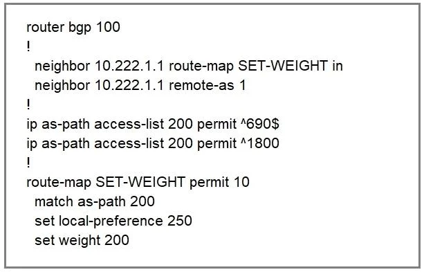 300-410 question #8 exhibit