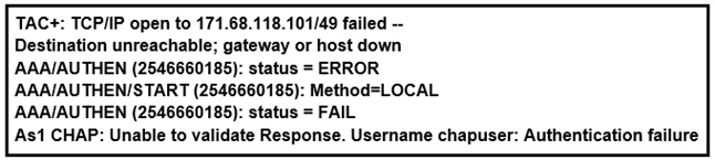 300-410 question #80 exhibit