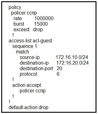 300-415 question #22 exhibit