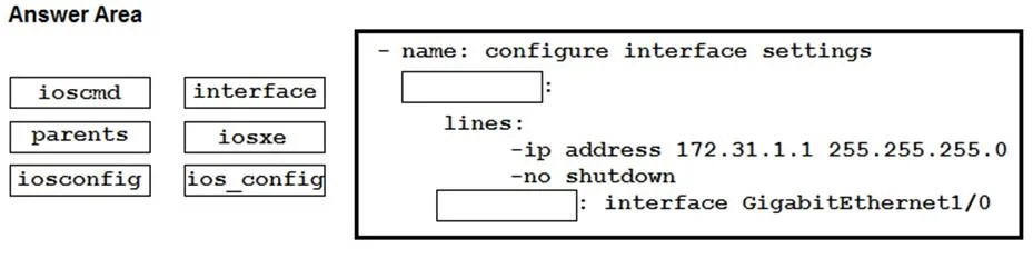 300-435 question #14 exhibit
