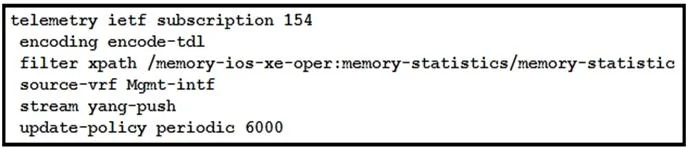 300-435 question #104 exhibit
