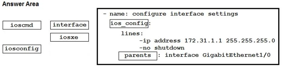 300-435 question #16 exhibit