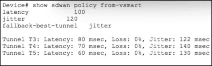 300-440 question #62 exhibit