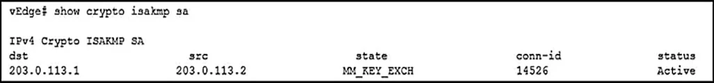 300-440 question #15 exhibit