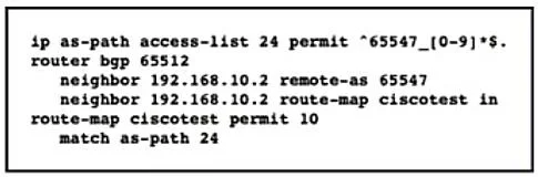 300-510 question #191 exhibit