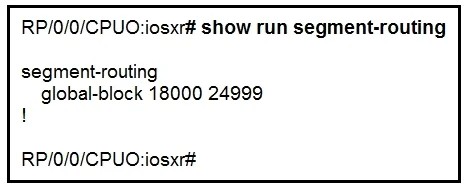 300-510 question #20 exhibit