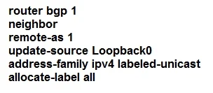 300-510 question #100 exhibit 1