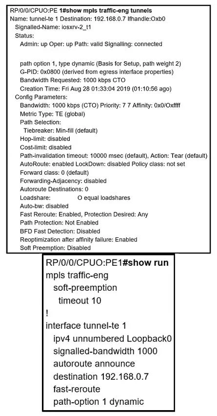 300-510 question #96 exhibit