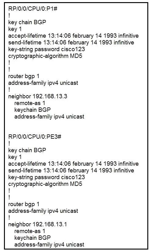 300-510 question #11 exhibit