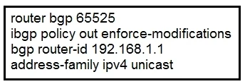 300-510 question #34 exhibit