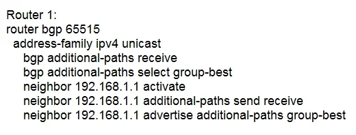 300-510 question #113 exhibit