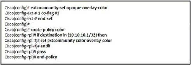 300-510 question #181 exhibit